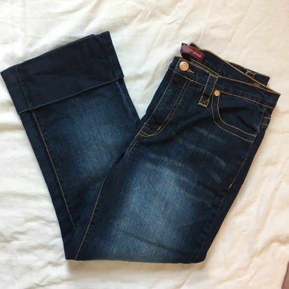 Y2K Jones Wear Jeans Cuffed Cropped Jeans, 10 - Picture 4 of 8